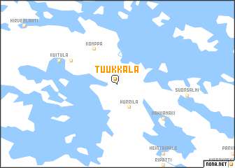 map of Tuukkala