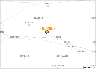 map of Tuurala