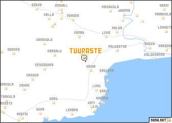map of Tuuraste