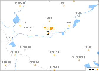 map of Tuuri