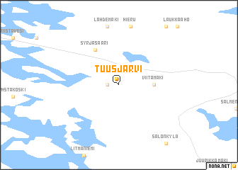 map of Tuusjärvi