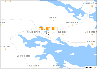 Tuusniemi (Finland) map 