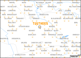 map of Tuuthees