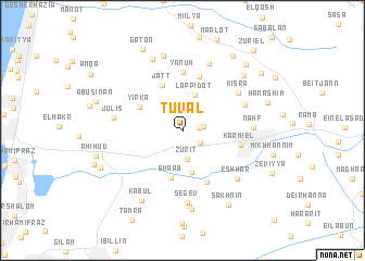 map of Tuval