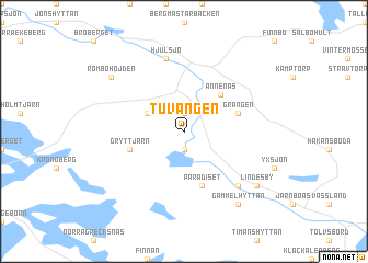 map of Tuvängen