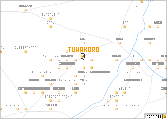 map of Tuwa Koro