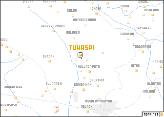 map of Tūwaspī