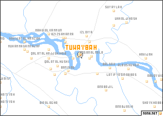 map of Ţuwaybah