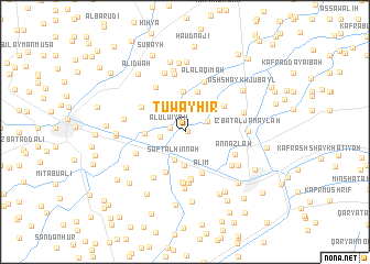 map of Ţuwayḩir