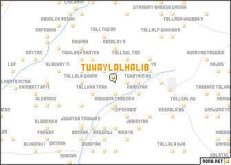 map of Ţuwayl al Ḩalīb