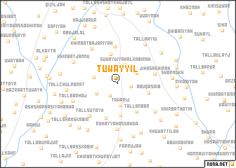 map of Ţuwayyil