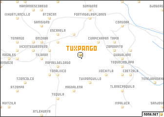 map of Tuxpango