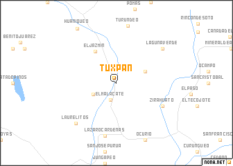 map of Tuxpan