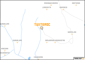 map of Tuxtepoc