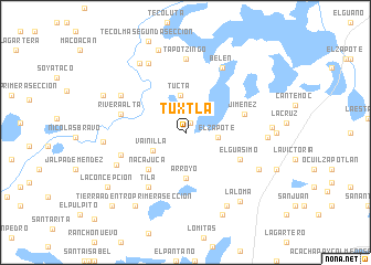 map of Tuxtla