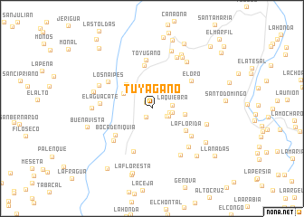 map of Tuyagano