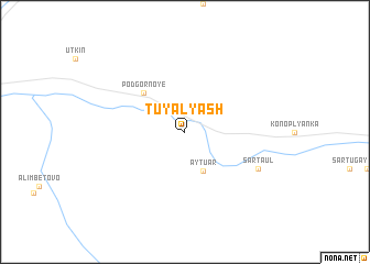 map of Tuyalyash