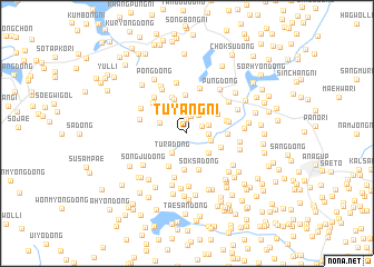 map of Tuyang-ni