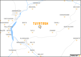 map of Tuyatash