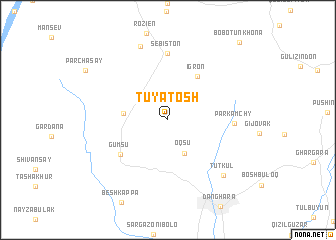 map of Tuyatosh