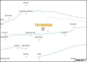 map of Tuyavoshi