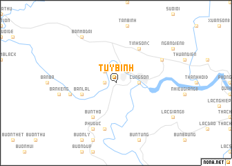 map of Tuy Bình