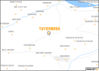 map of Tuyembash