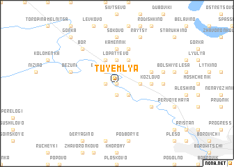 map of Tuyemlya