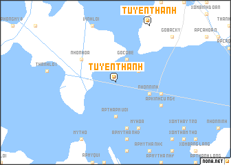 map of Tuyên Thạnh