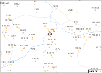 map of Tūyē