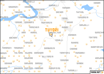 map of Tuyŏ-ri
