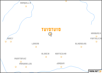map of Tuyo Tuyo