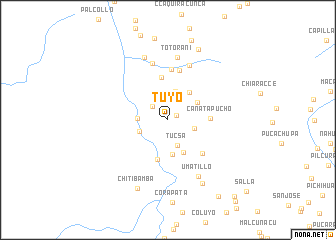 map of Tuyo