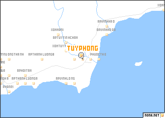 map of Tuy Phong