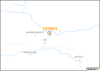 map of Tuyskiy