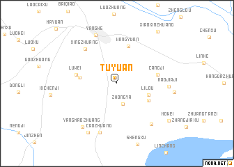 map of Tuyuan