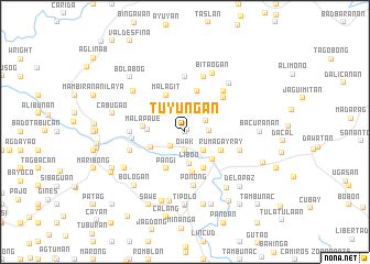 map of Tuyungan