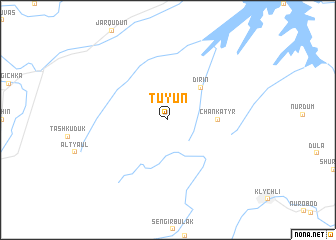 map of Tuyun