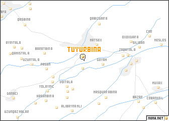 map of Tüyürbinǝ