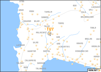 map of Tuy