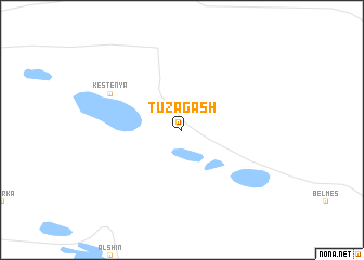 map of Tuzagash