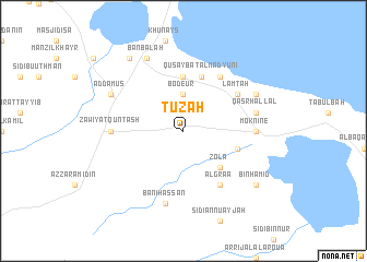 map of Ţūzah