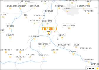 map of Tuzaklı