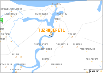 map of Tuzandepetl