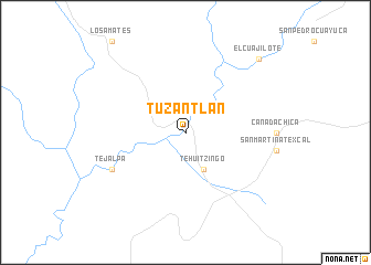 map of Tuzantlán