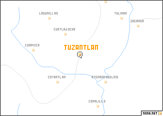 map of Tuzantlán