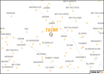 map of Ţūz̧ān