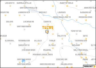 map of Tuzas