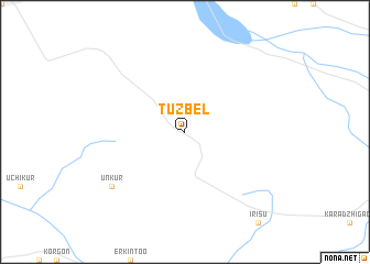 map of Tuzbelʼ