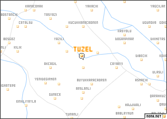 map of Tüzel